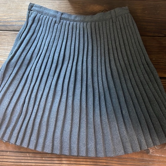 Vintage Esprit Gray Pleated Women's Skirt - Picture 3 of 4